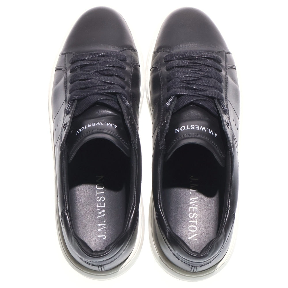 J.M.WESTON(ジェイエムウエストン) ON TIME SNEAKERS オンタイム カーフレザー ローカットスニーカー ブラック