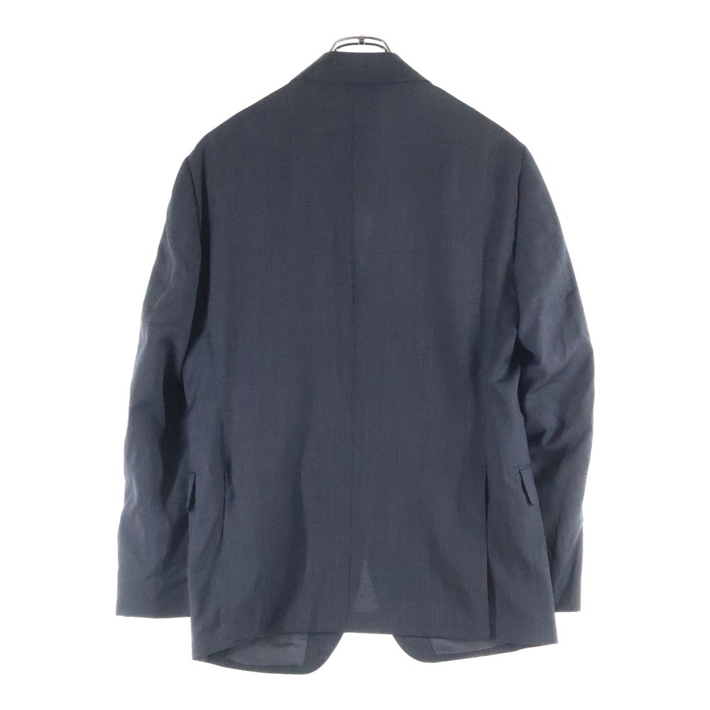 NO BRAND(ノーブランド) Artigianale アルティジャナーレ カルロバルベラ社製生地使用 サイドベンツ 段返り3Bテーラードジャケット スラックスパンツ セットアップスーツ グレー