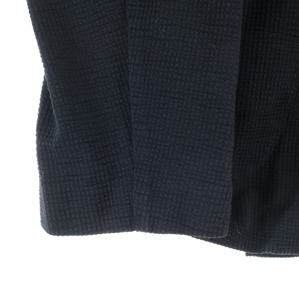 NO BRAND(ノーブランド) Finjack フィンジャック サイドベンツ コットンポリ 2Bテーラードジャケット イタリア製 ブラック FIN-SP19