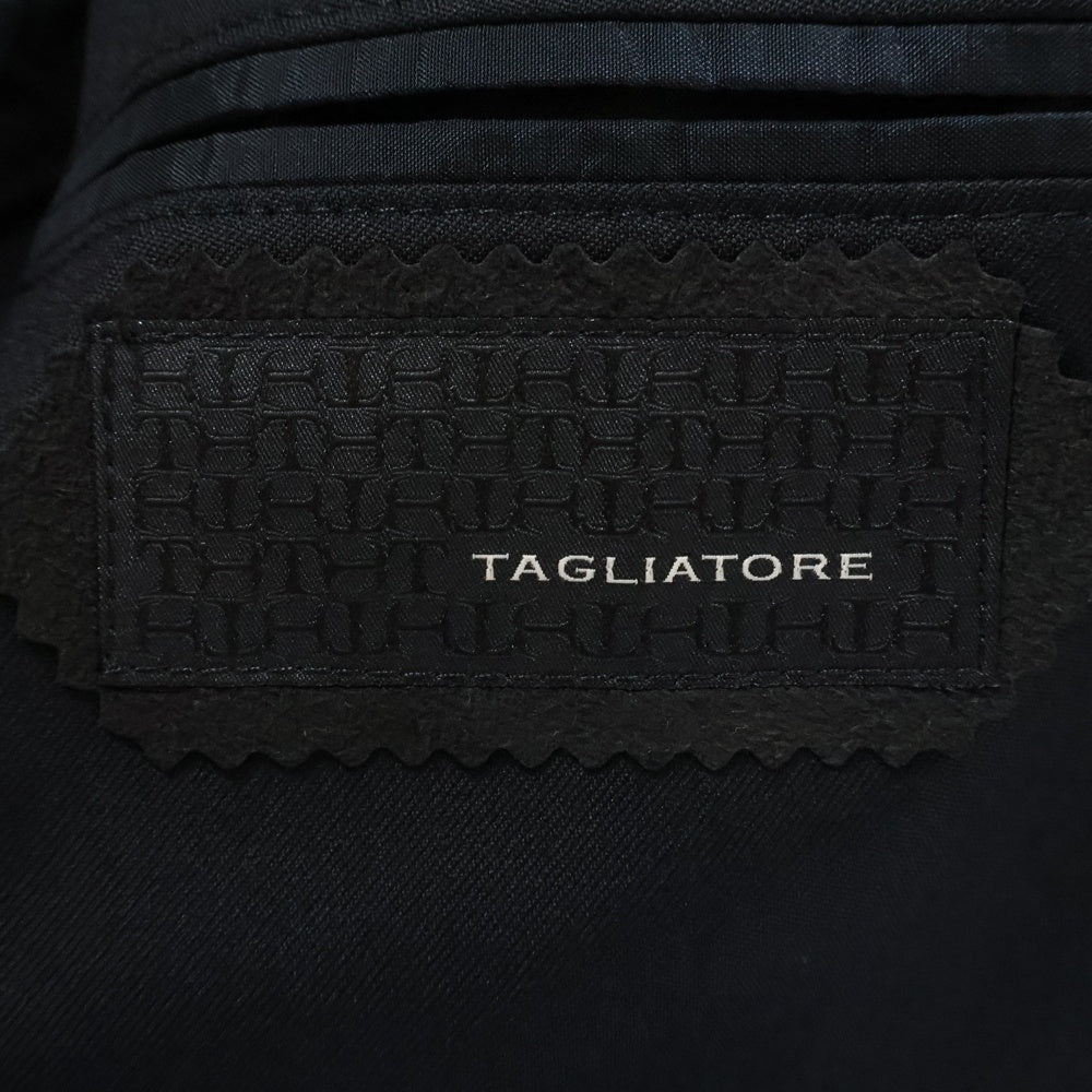 TAGLIATORE(タリアトーレ) Super110s サイドベンツ 2B トロピカルウール テーラードジャケット ブラック 2SMC22B01