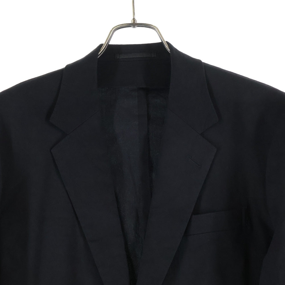 TOMORROWLAND PILGRIM(トゥモローランド ピルグリム) utility MARINI&CECCONI マリーニアンドチェコーニ ストレッチリネン シングル2B テーラードジャケット ブラック 61-07-22-07503