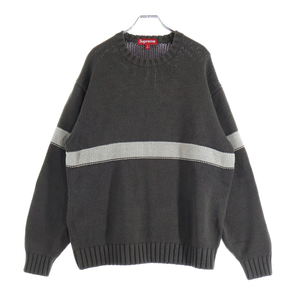 SUPREME(シュプリーム) 25SS TONAL APPLIQUE SWEATER トーナル アップリケ 長袖セーター ブラウン