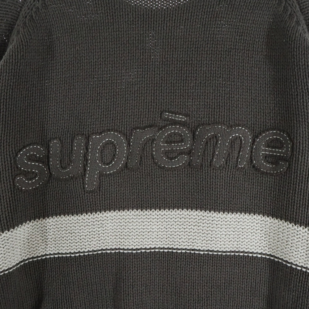 SUPREME(シュプリーム) 25SS TONAL APPLIQUE SWEATER トーナル アップリケ 長袖セーター ブラウン
