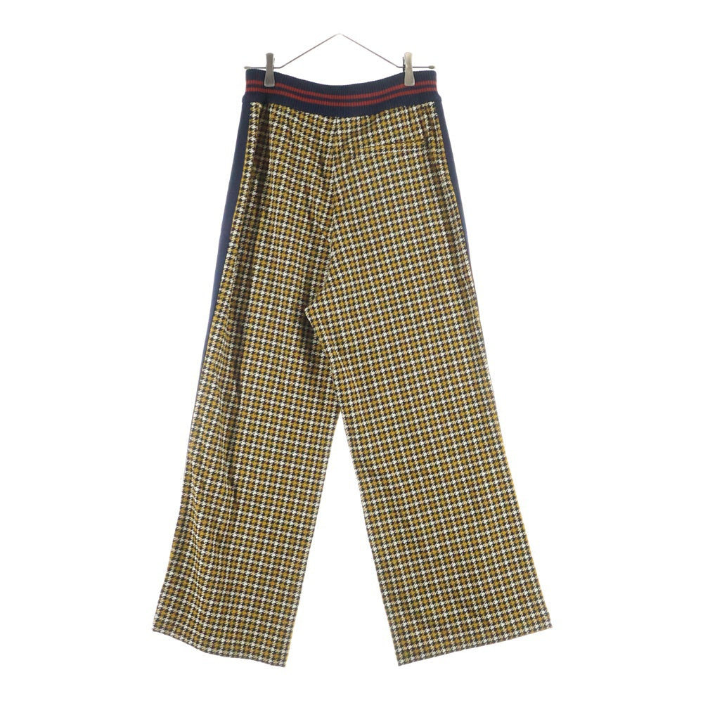 MARNI(マルニ) 21AW 千鳥柄 サイドライン トラックパンツ イエロー PAJE0278L1 UTV840
