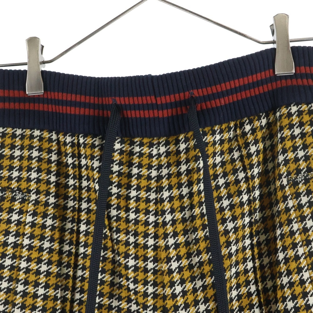 MARNI(マルニ) 21AW 千鳥柄 サイドライン トラックパンツ イエロー PAJE0278L1 UTV840