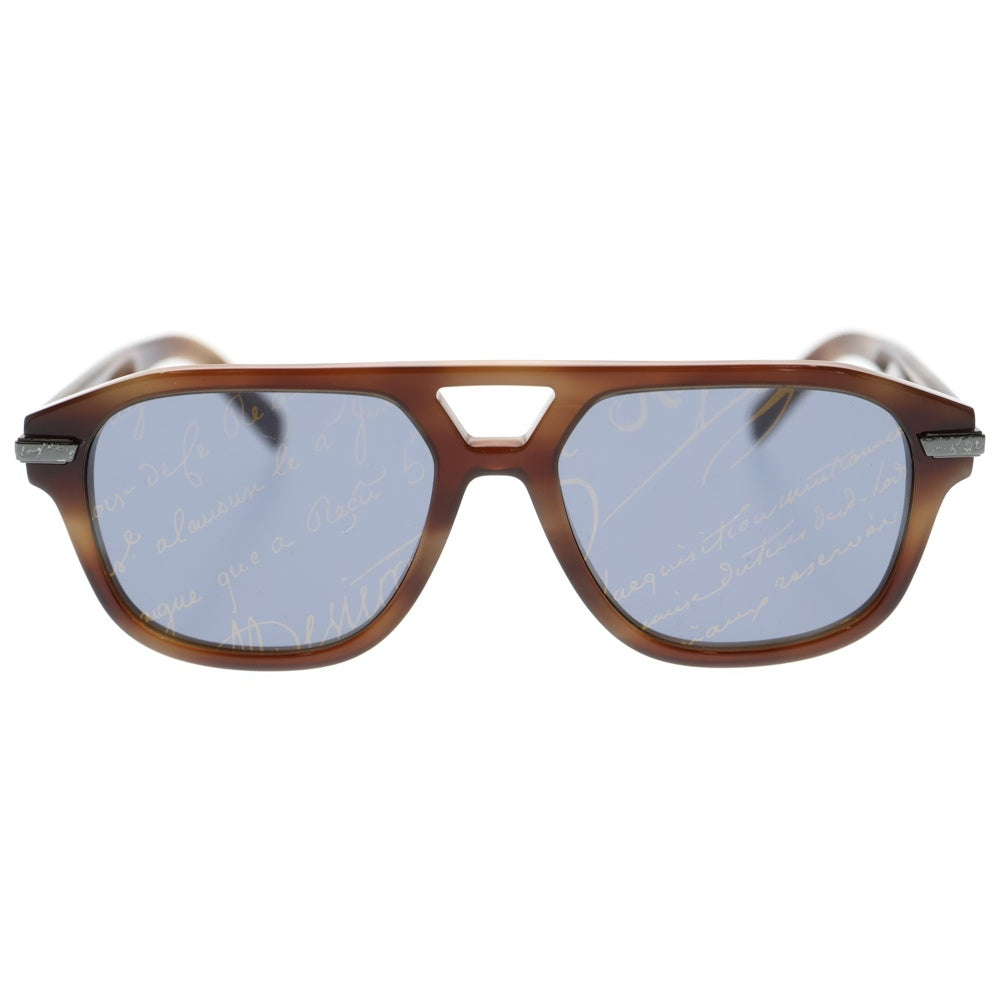 Berluti(ベルルッティ) カリグラフィレンズ クリアフレーム サングラス ブラウン BL40038I