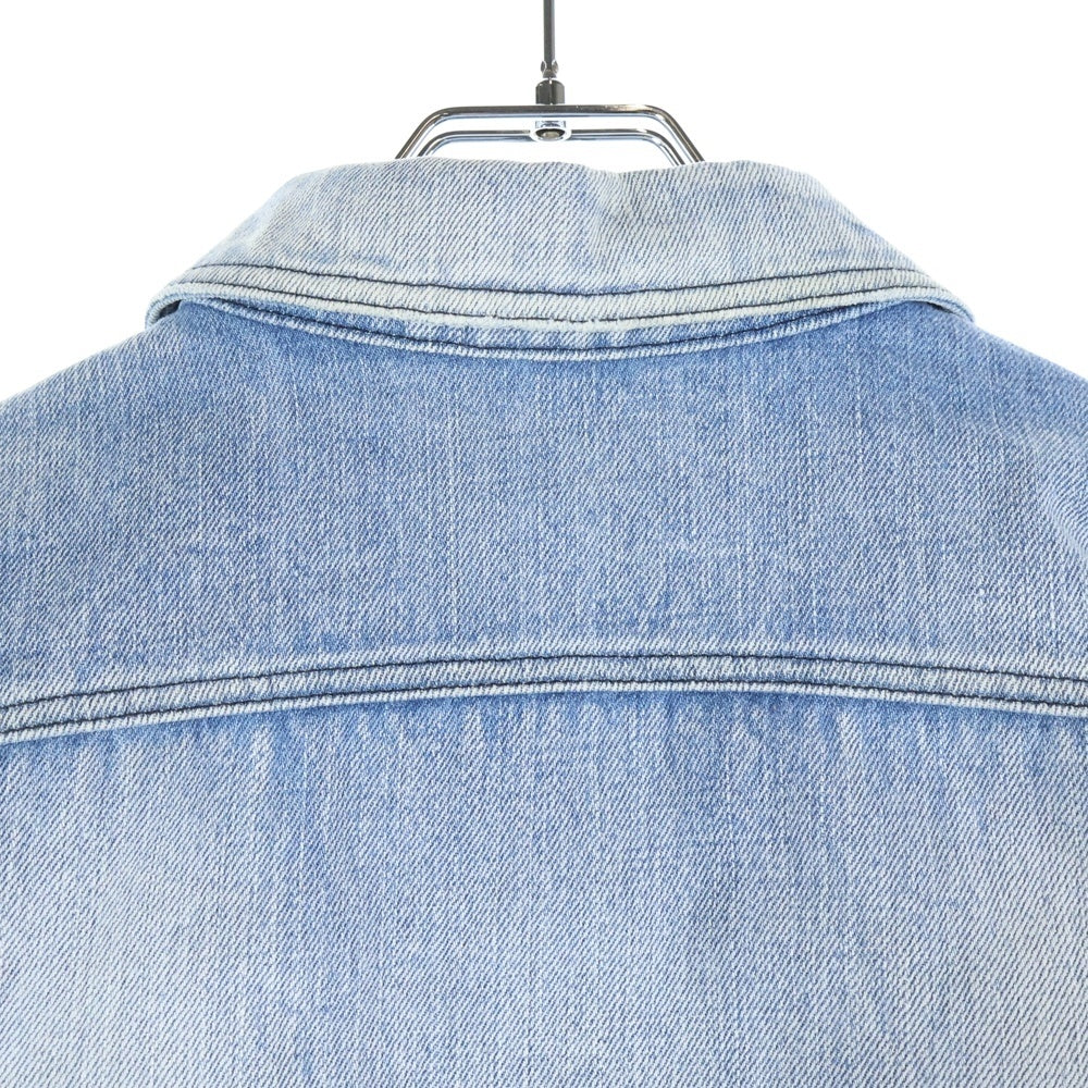 クロムハーツ サイズ:3 ホースシューボタンミリタリーデニムジャケット 中古 SJ02 CHROME HEARTS(クロムハーツ) DENIM JACKET ホースシューボタン デニム