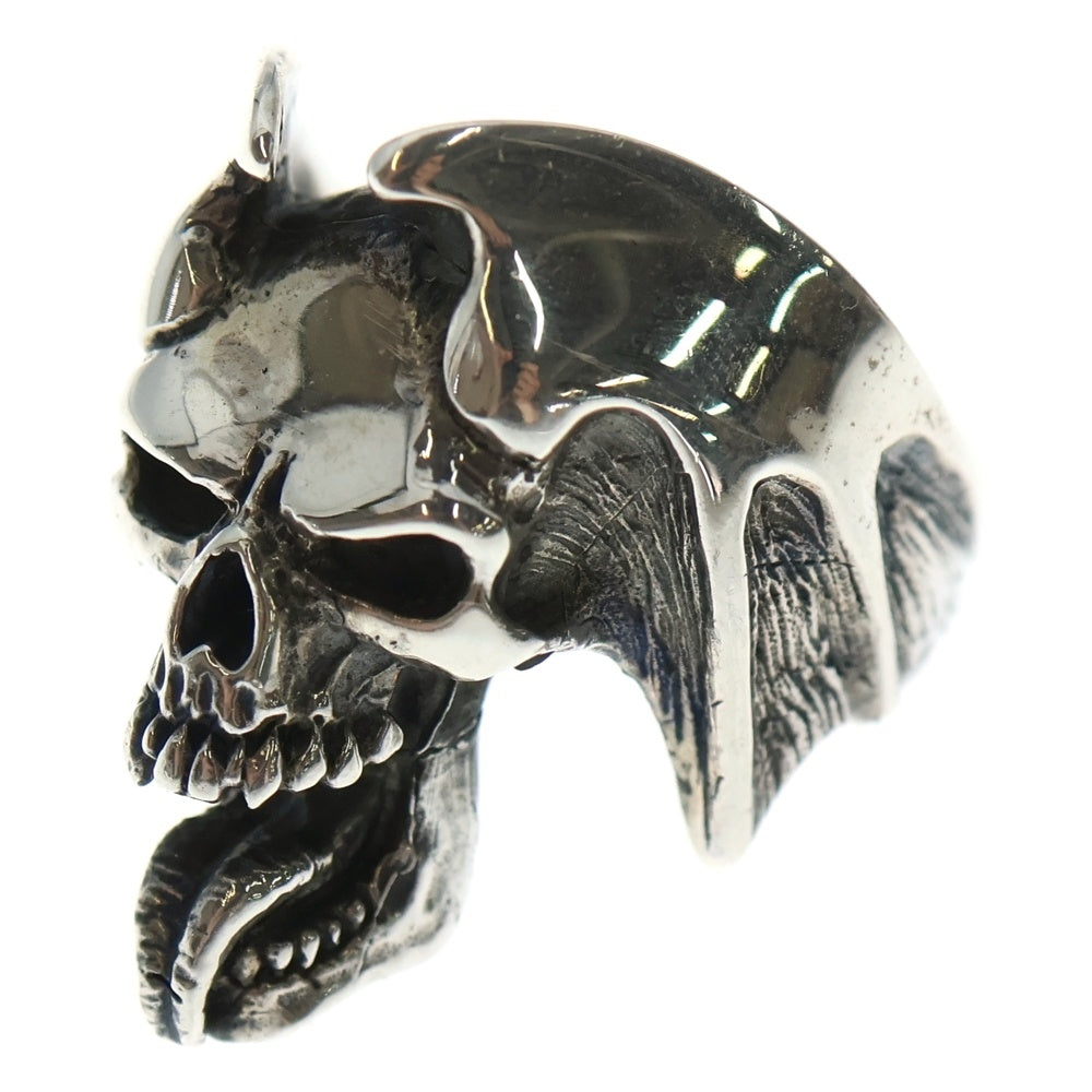 CRAZY PIG(クレイジーピッグ) ルシファー スカル リング #108 LUCIFER SKULL シルバー