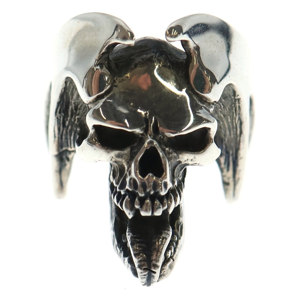 CRAZY PIG(クレイジーピッグ) ルシファー スカル リング #108 LUCIFER SKULL シルバー