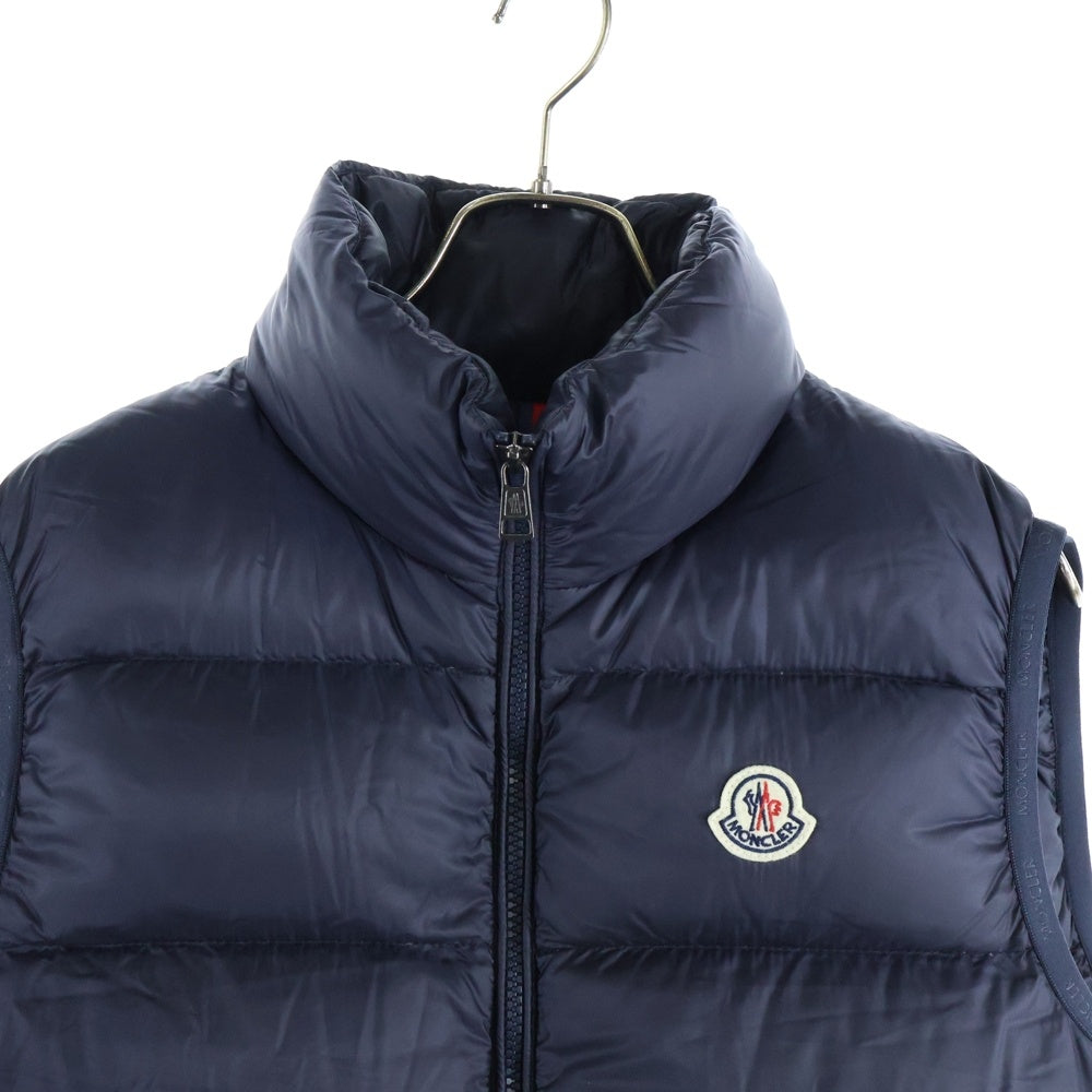 MONCLER(モンクレール) SOVEX GILET ロゴワッペン 切替 ダウンベスト E20914381085 C0104 ネイビー