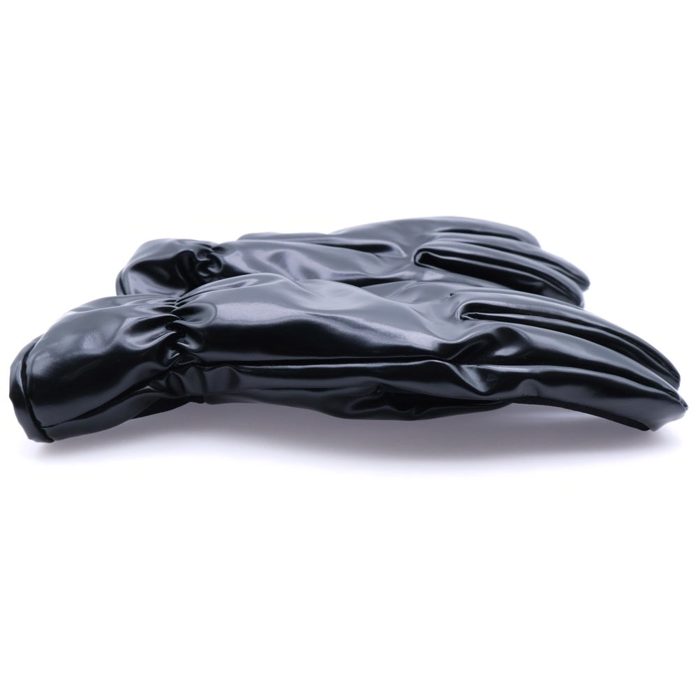 BOTTEGA VENETA(ボッテガヴェネタ) トライアングルパーツ グローブ ポリエステル素材 裏地カシミヤ 手袋 680138 V1700 ブラック