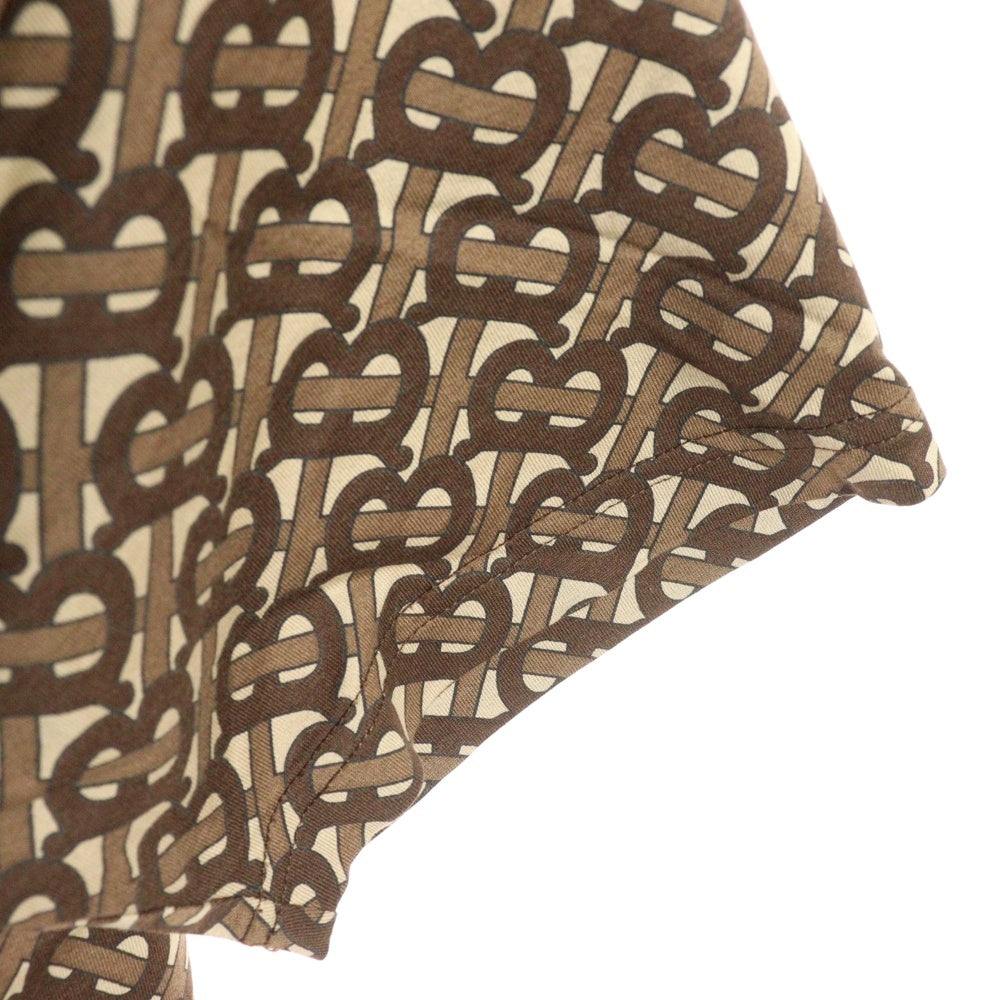 BURBERRY(バーバリー) MUNLEY TBM Tシャツ メンズ モノグラムストライププリント 半袖 コットンTシャツ 8018239 ブラウン