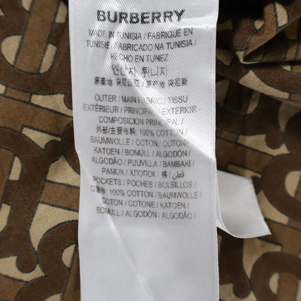 BURBERRY(バーバリー) 20SS CHATHAM TBM チャタム TBモノグラムストライプ 長袖シャツ 8018277 ブラウン