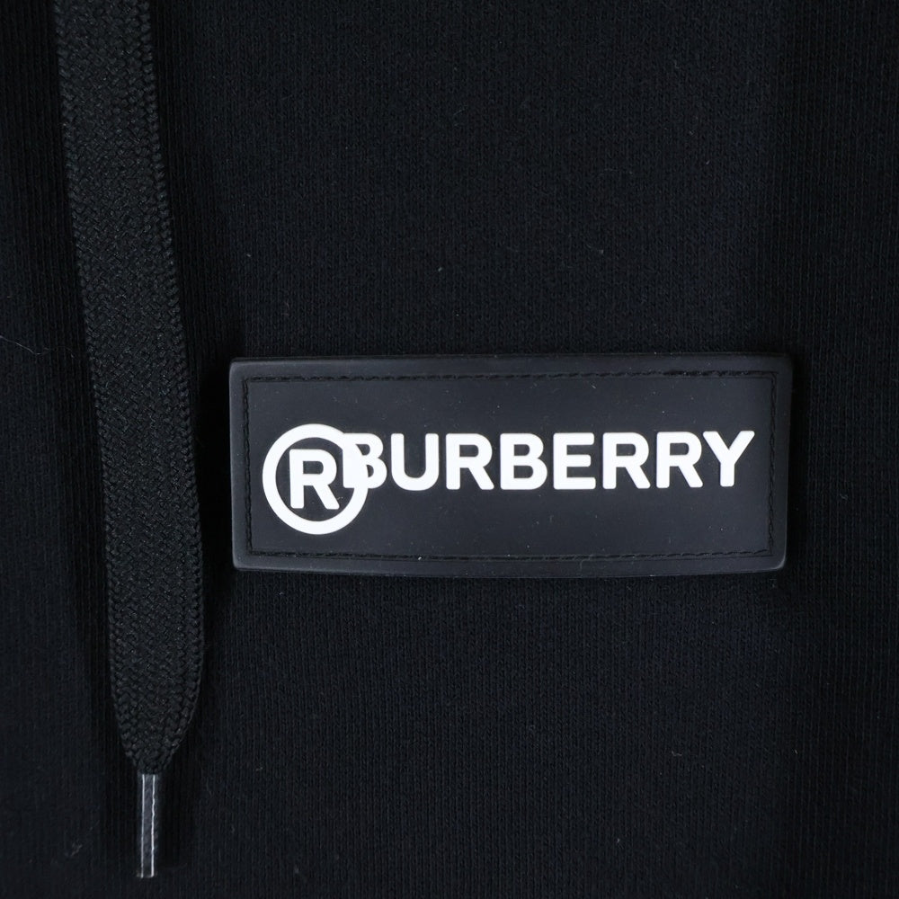 BURBERRY(バーバリー) 21SS ヴィンテージチェックパネル オーバーサイズ スウェットジップアップパーカー 8024543 ブラック
