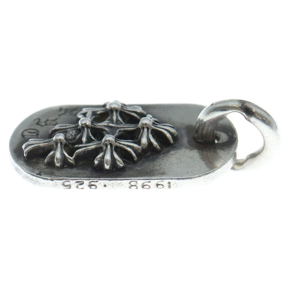 CHROME HEARTS(クロムハーツ) RAISED DOGTAG レイズド セメタリークロス スモールドッグタグ シルバー ※丸カン変形あり
