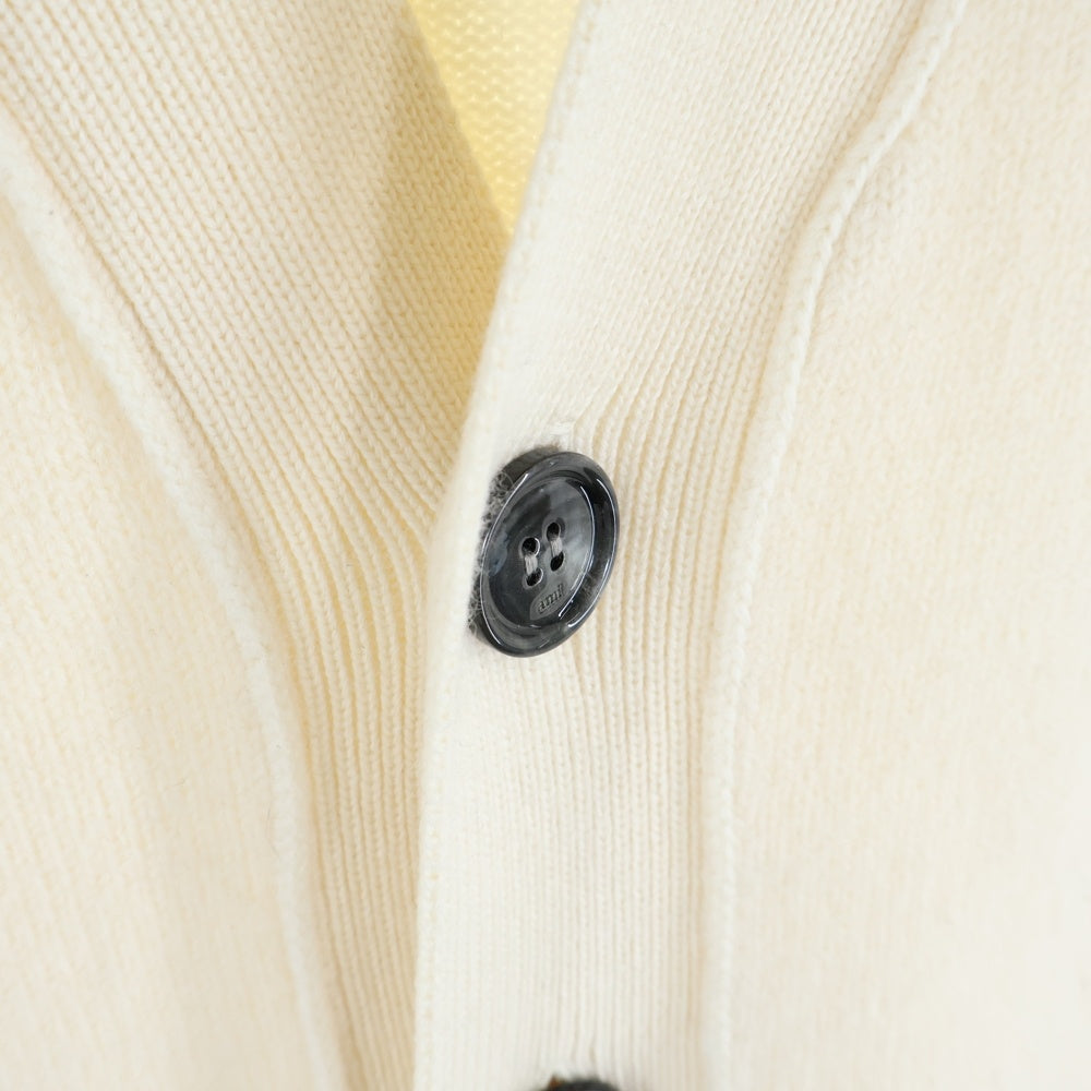 ami paris(アミパリス) Ami De Coeur Cardigan UKC367.018-151 ロゴ刺繍 オーバーサイズ カーディガン ホワイト