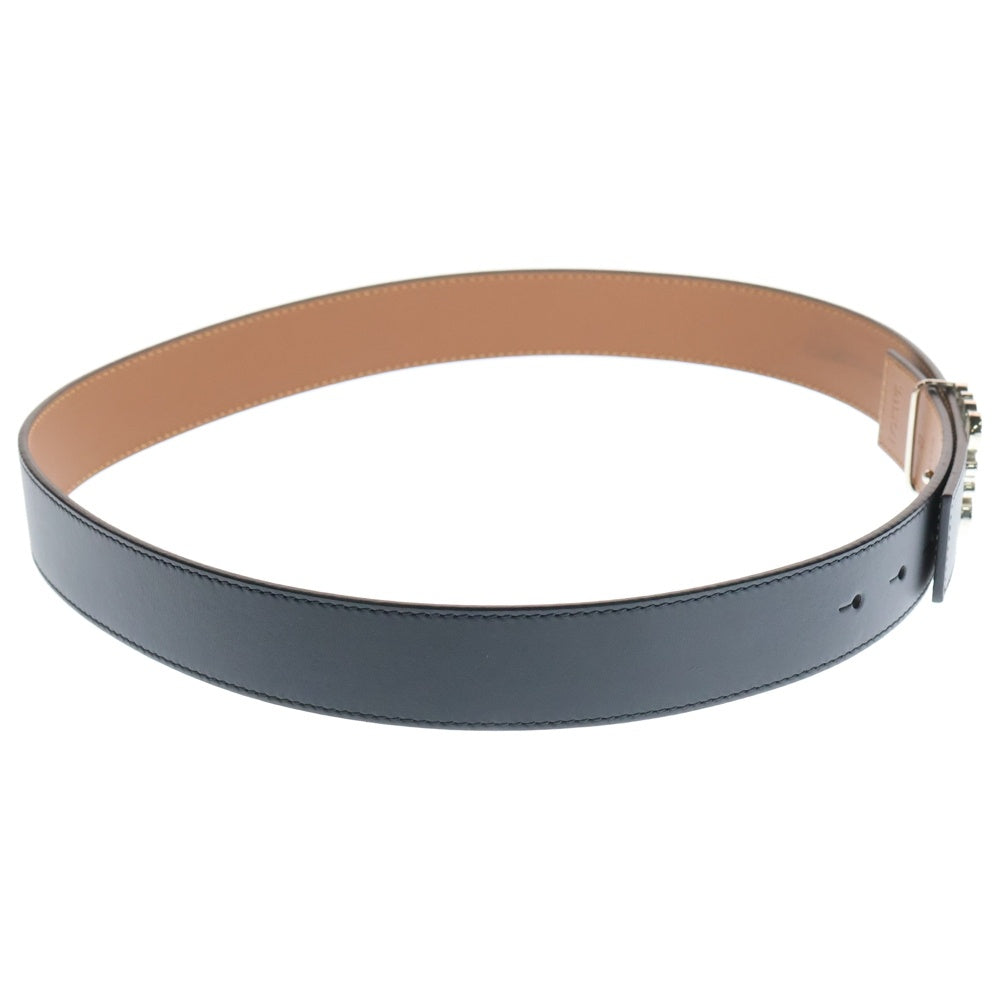 LOEWE(ロエベ) CHUNKY ANAGRAM BELT チャンキーアナグラムベルト ブラック/シルバー 832324 レディース