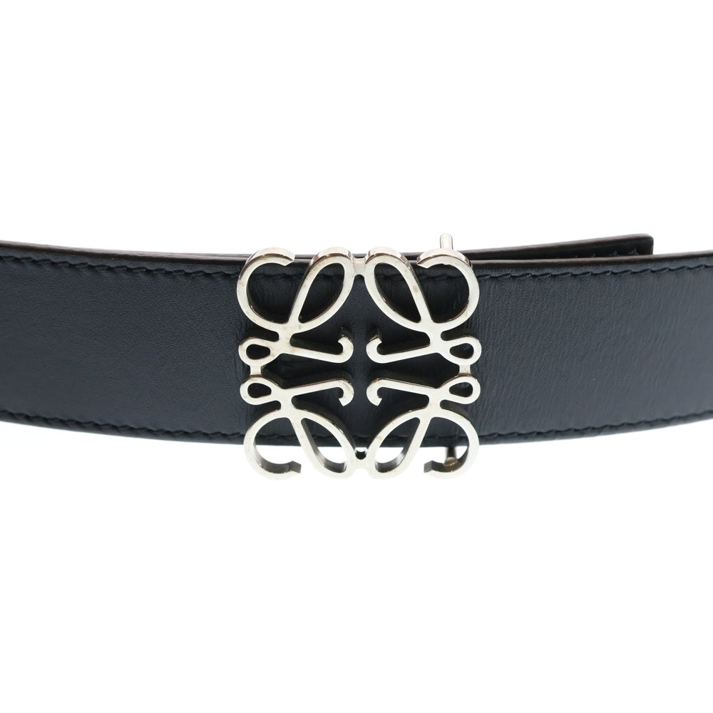 LOEWE(ロエベ) CHUNKY ANAGRAM BELT チャンキーアナグラムベルト ブラック/シルバー 832324 レディース