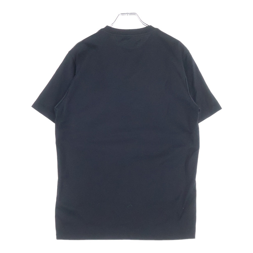 PRADA(プラダ) ロゴプレートプリントインターロック半袖Tシャツ ブラック UJN656 R232 13MQ