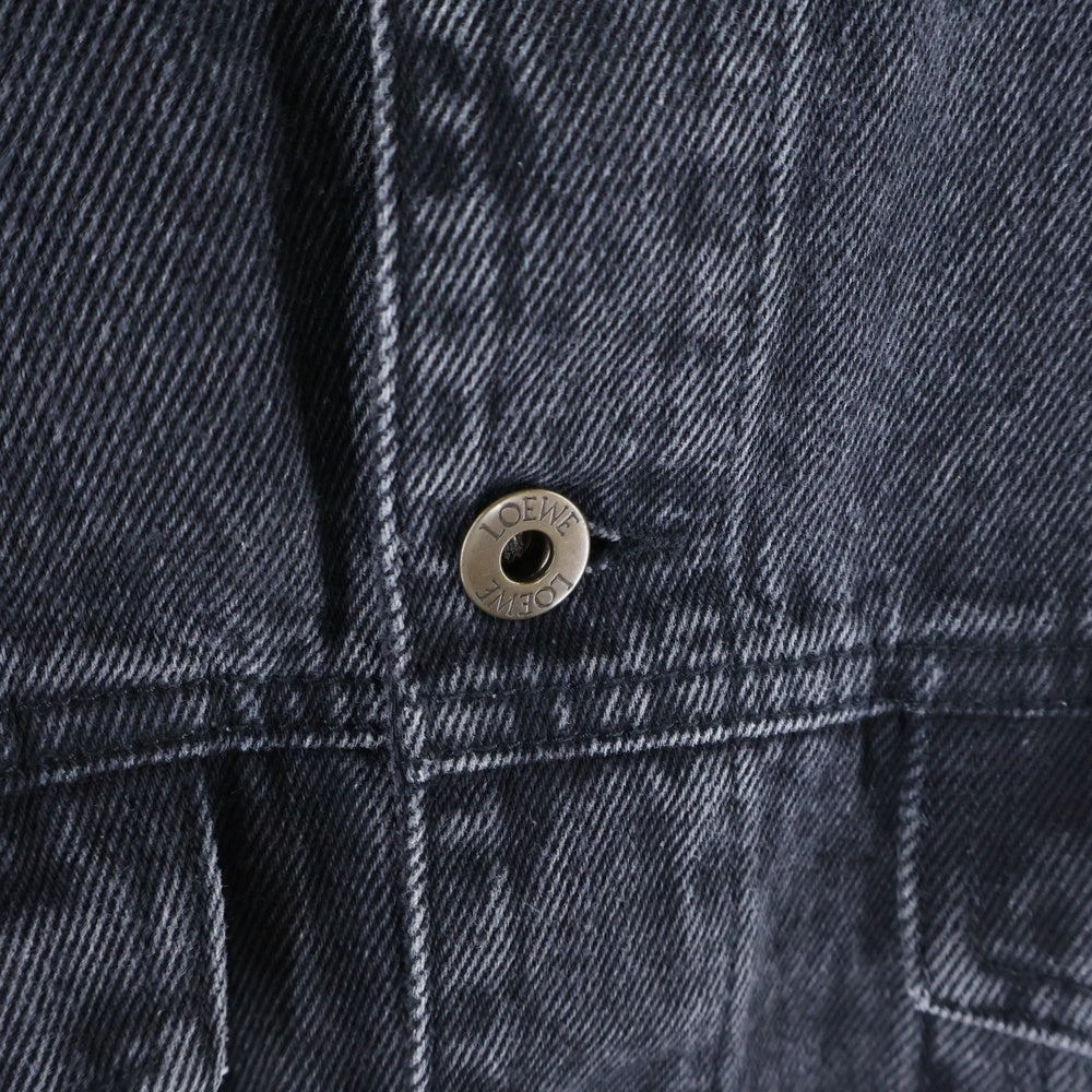 LOEWE(ロエベ) アナグラムトラッカーデニムジャケット ブラック H524Y50W26