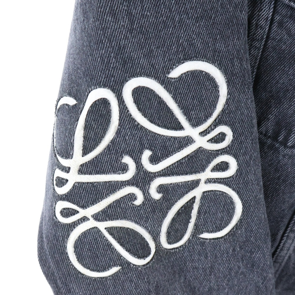 LOEWE(ロエベ) アナグラムトラッカーデニムジャケット ブラック H524Y50W26