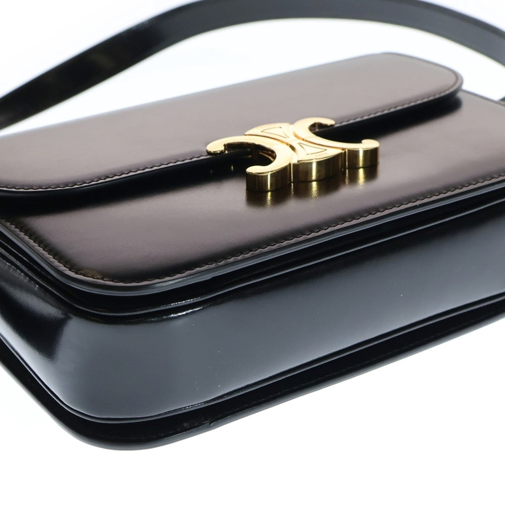 CELINE(セリーヌ) Triomphe Shoulder Bag トリオンフショルダーバッグ ブラック レディース