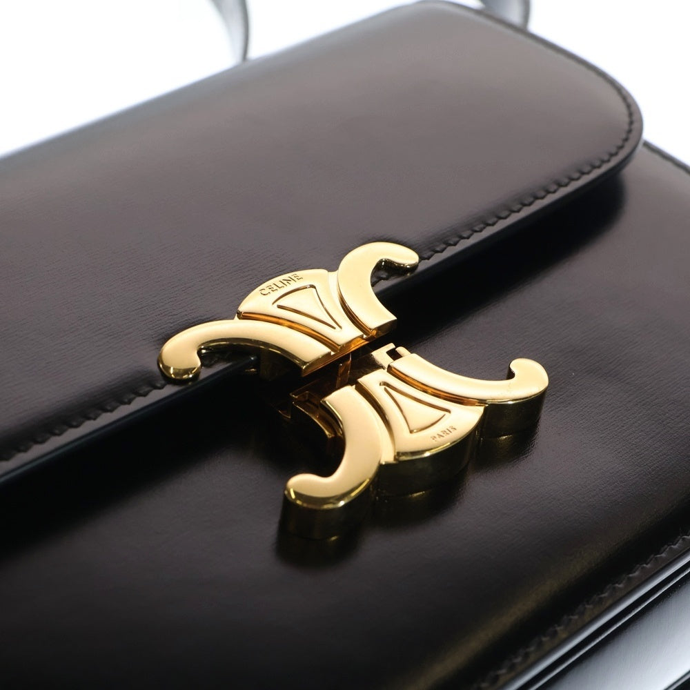 CELINE(セリーヌ) Triomphe Shoulder Bag トリオンフショルダーバッグ ブラック レディース