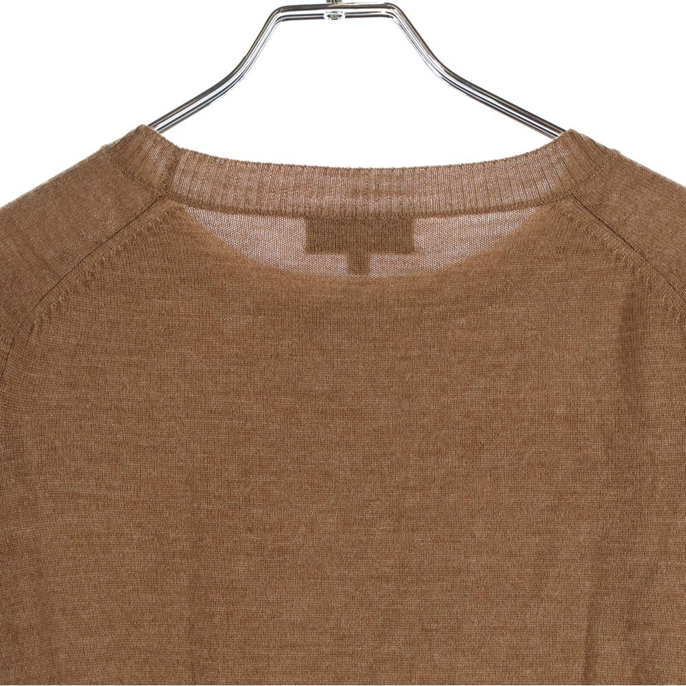 A.P.C(アーペーセー) クルーネック ウール 長袖ニット カットソー ブラウン 24361-81551