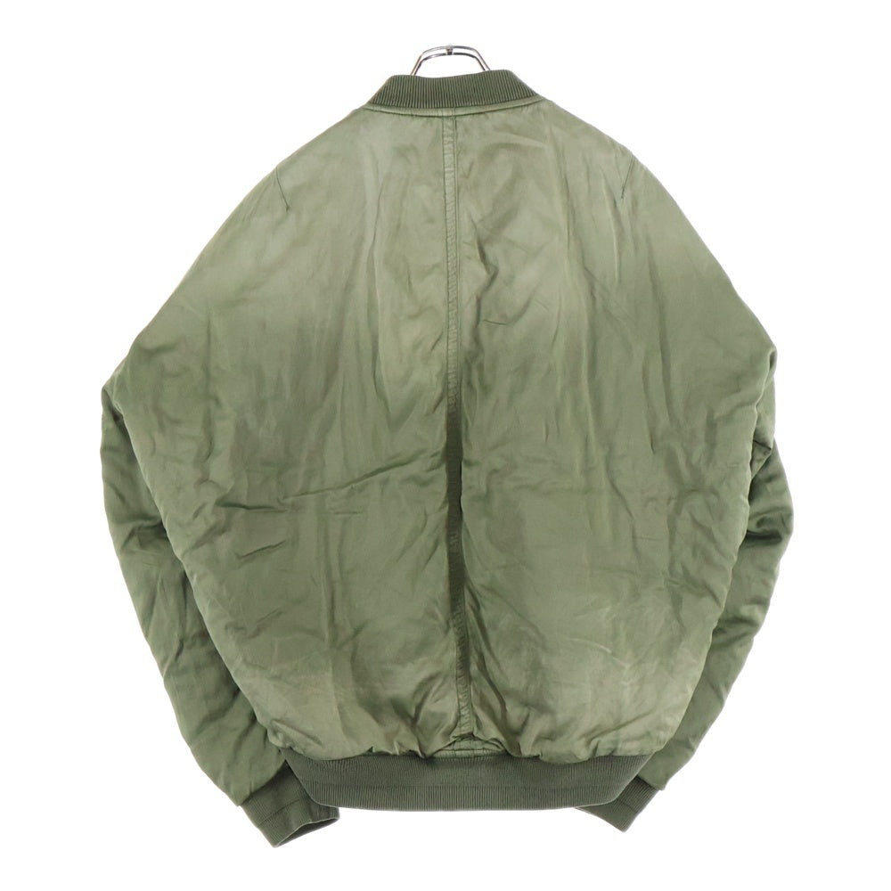 MAISON MIHARAYASUHIRO(メゾンミハラヤスヒロ) 25AW AGED FLIGHT JACKET J15BL151 ナイロン ボンバージャケット MA-1 ブルゾン カーキ