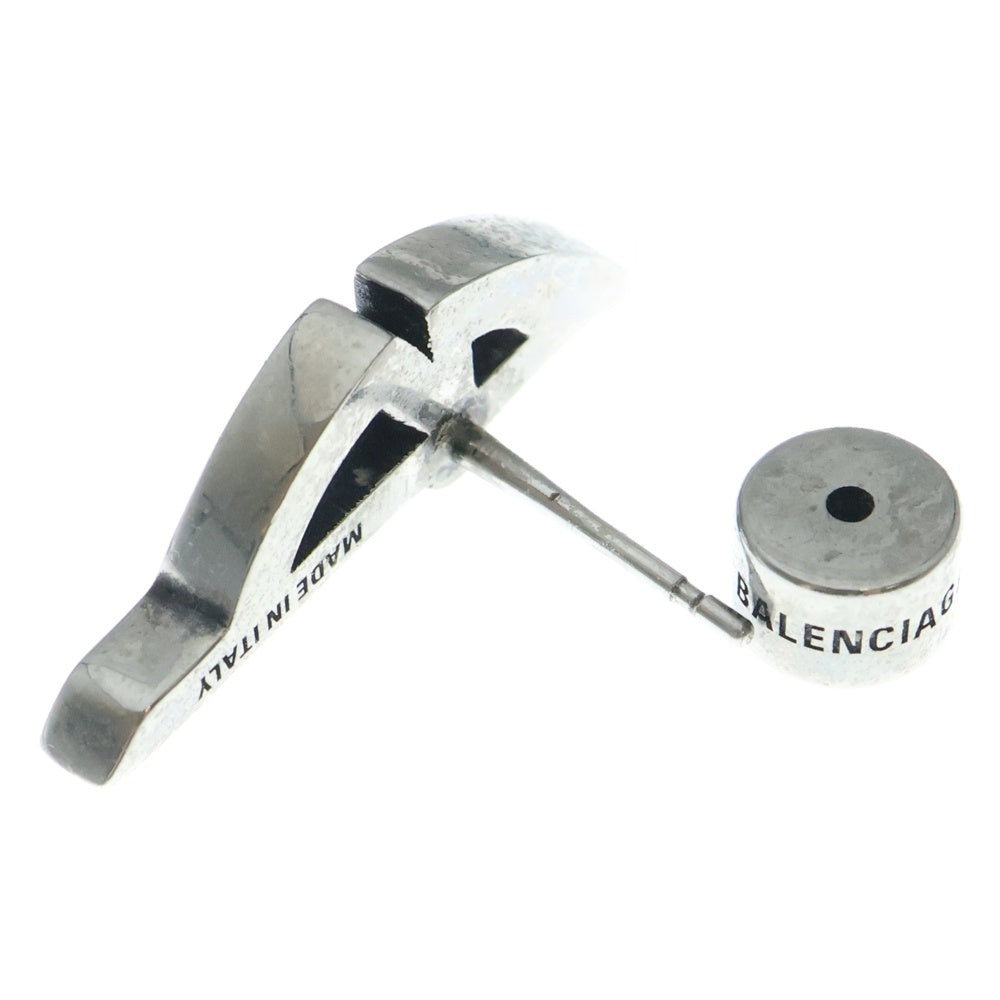 BALENCIAGA(バレンシアガ) Typo Metal メタルロゴピアス 真鍮 ブラス