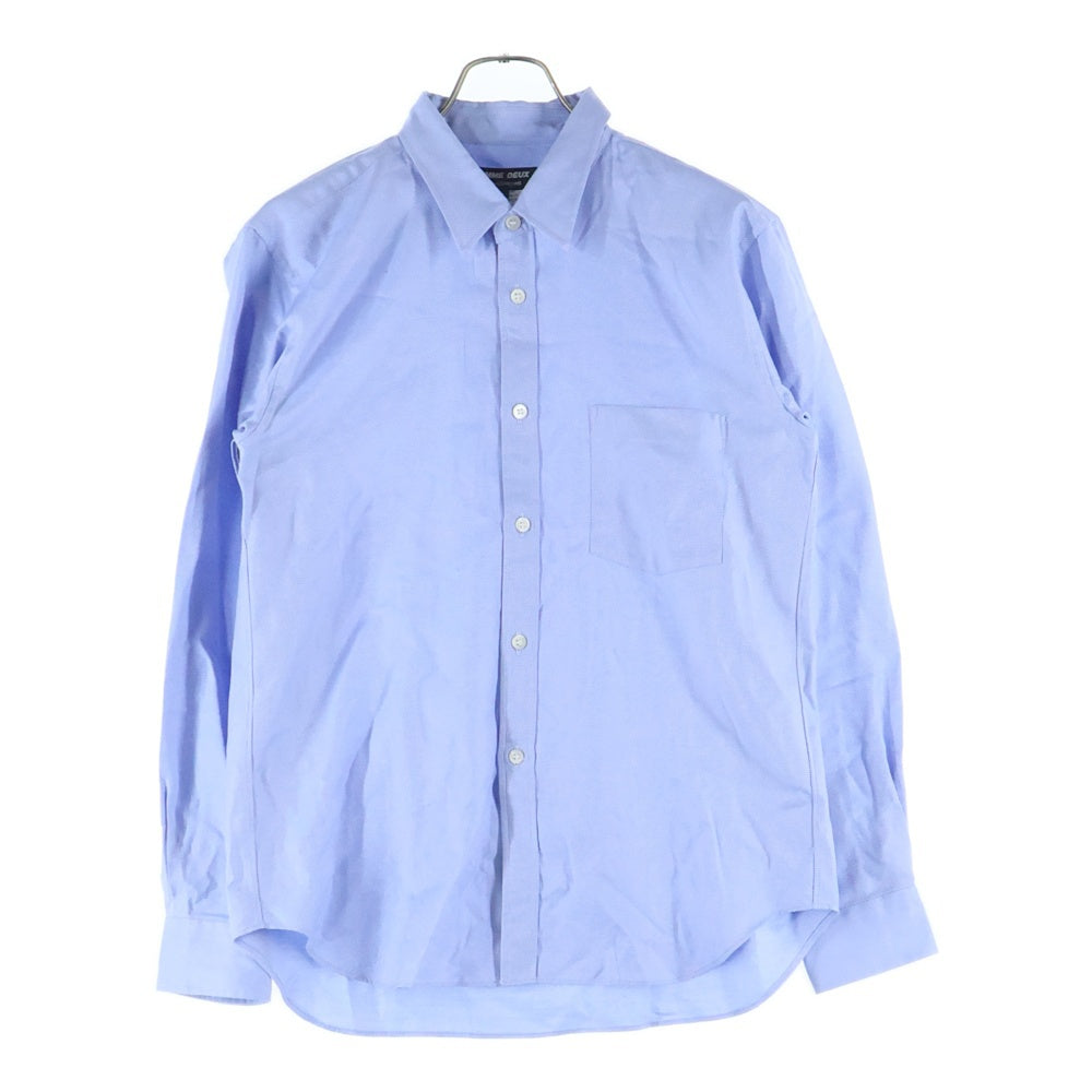 COMME des GARCONS HOMME DEUX(コムデギャルソン オムドゥ) コットン 長袖シャツ DL-B038 ブルー