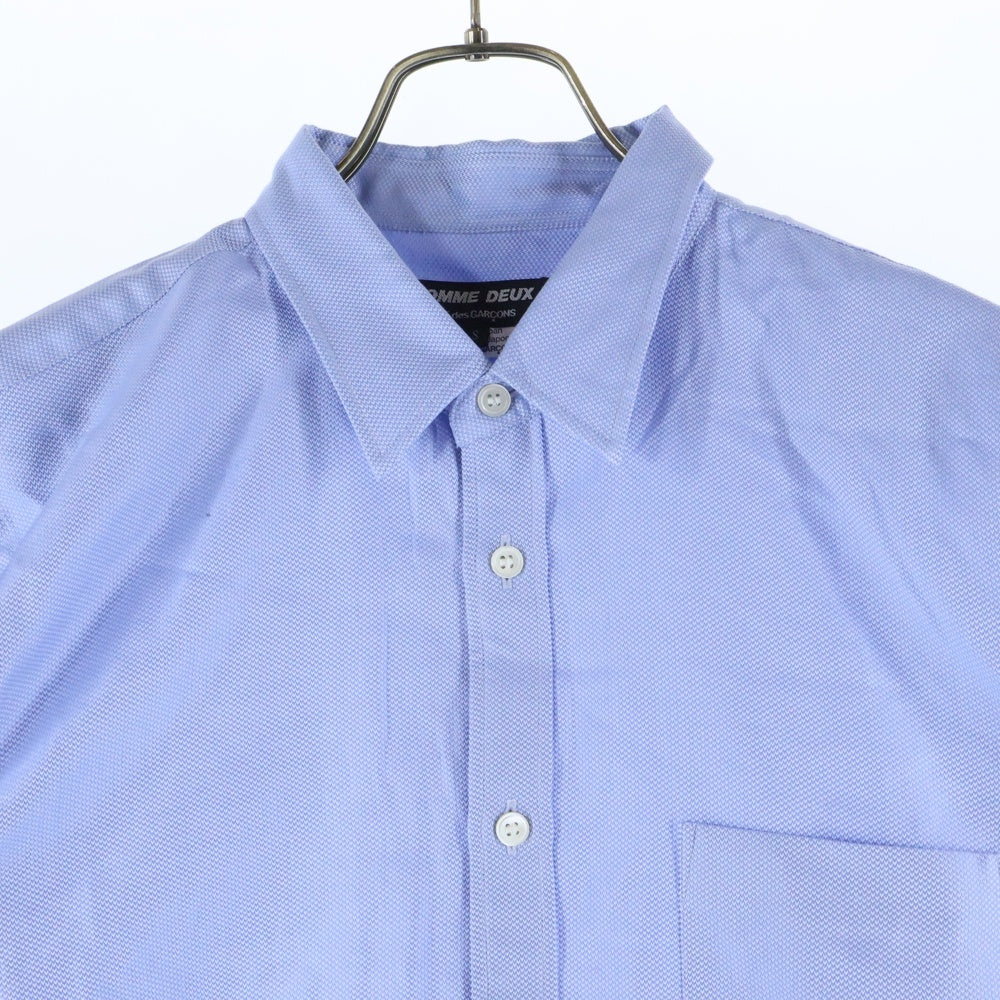 COMME des GARCONS HOMME DEUX(コムデギャルソン オムドゥ) コットン 長袖シャツ DL-B038 ブルー
