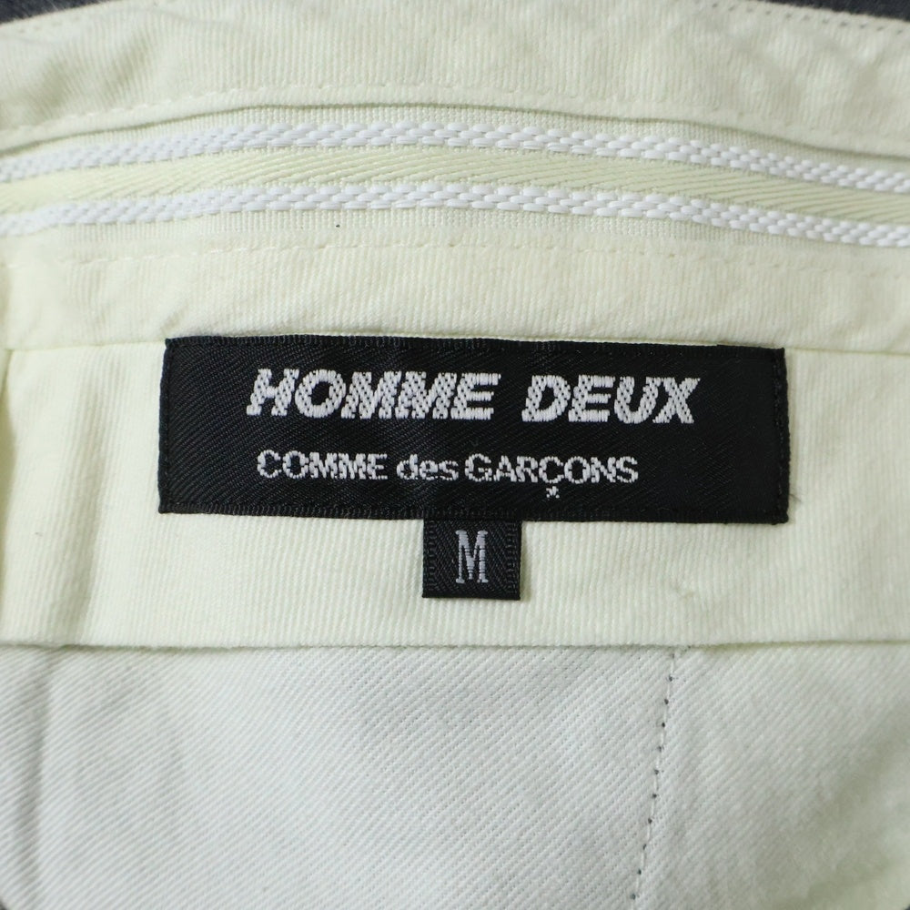 COMME des GARCONS HOMME DEUX(コムデギャルソン オムドゥ) ストライプ スラックスパンツ グレー