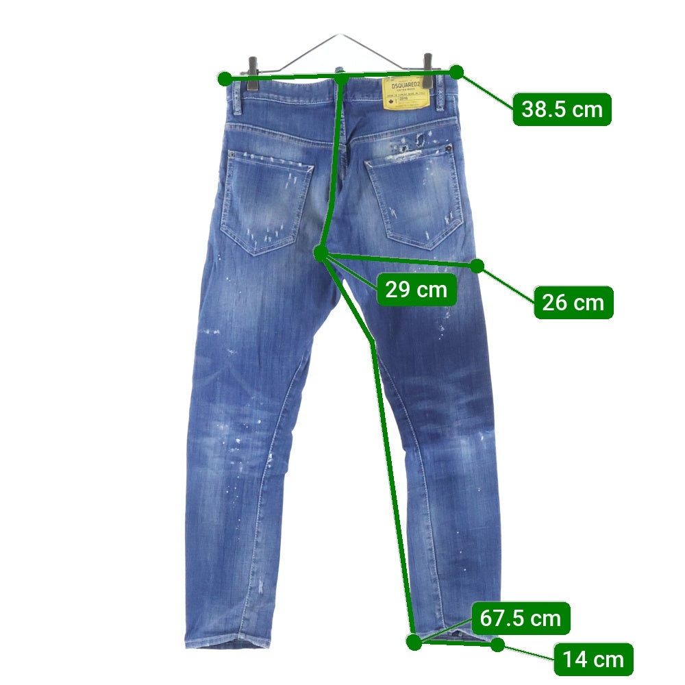 DSQUARED2(ディースクエアード) 16SS Sexy twist jean ダメージ加工