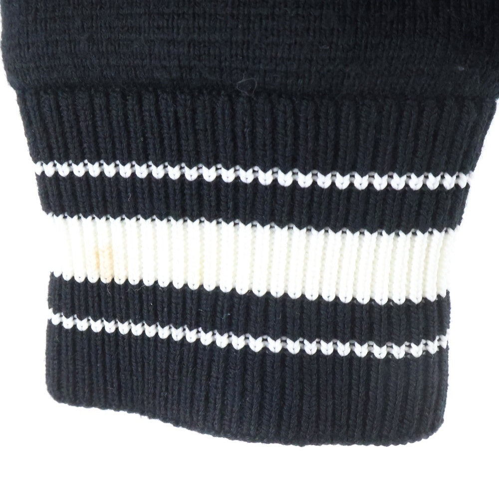 GIVENCHY(ジバンシィ) 19SS 4Gバックロゴ ウール ニット ボンバージャケット ブラック BW003B4Z32