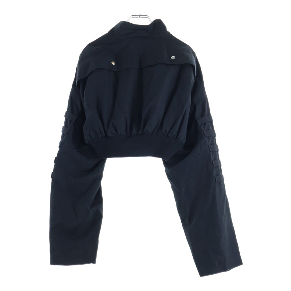 Rick Owens(リックオウエンス) Anthem Flight Bomber Jacket クロップド丈 フライト ボンバージャケット ブラック RO01E7786-NREH5 レディース