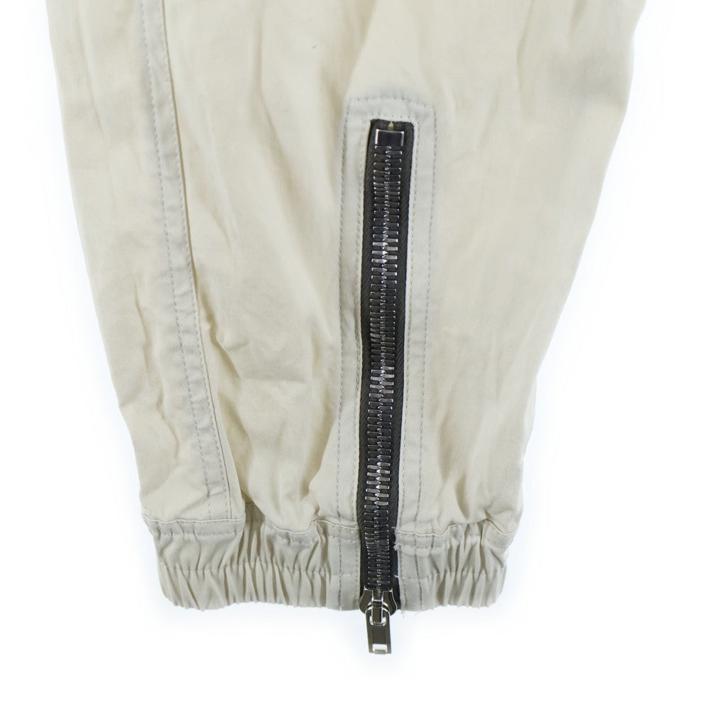 Rick Owens(リックオウエンス) 25SS BAUHAUS CARGO PANTS バウハウス ロング カーゴパンツ ホワイト RU01E5377-TE
