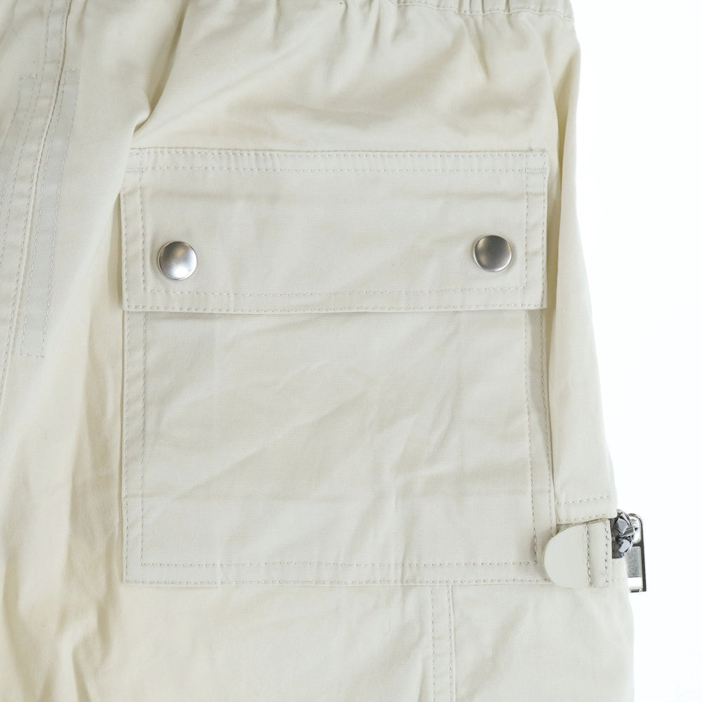 Rick Owens(リックオウエンス) 25SS BAUHAUS CARGO PANTS バウハウス ロング カーゴパンツ ホワイト RU01E5377-TE