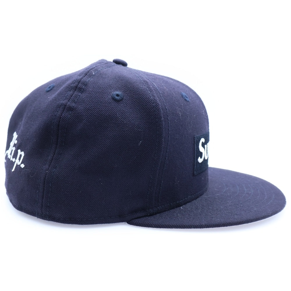 SUPREME(シュプリーム) 16AW ×NEW ERA R.I.P. Box Logo Cap ボックスロゴ ベースボール キャップ ネイビー