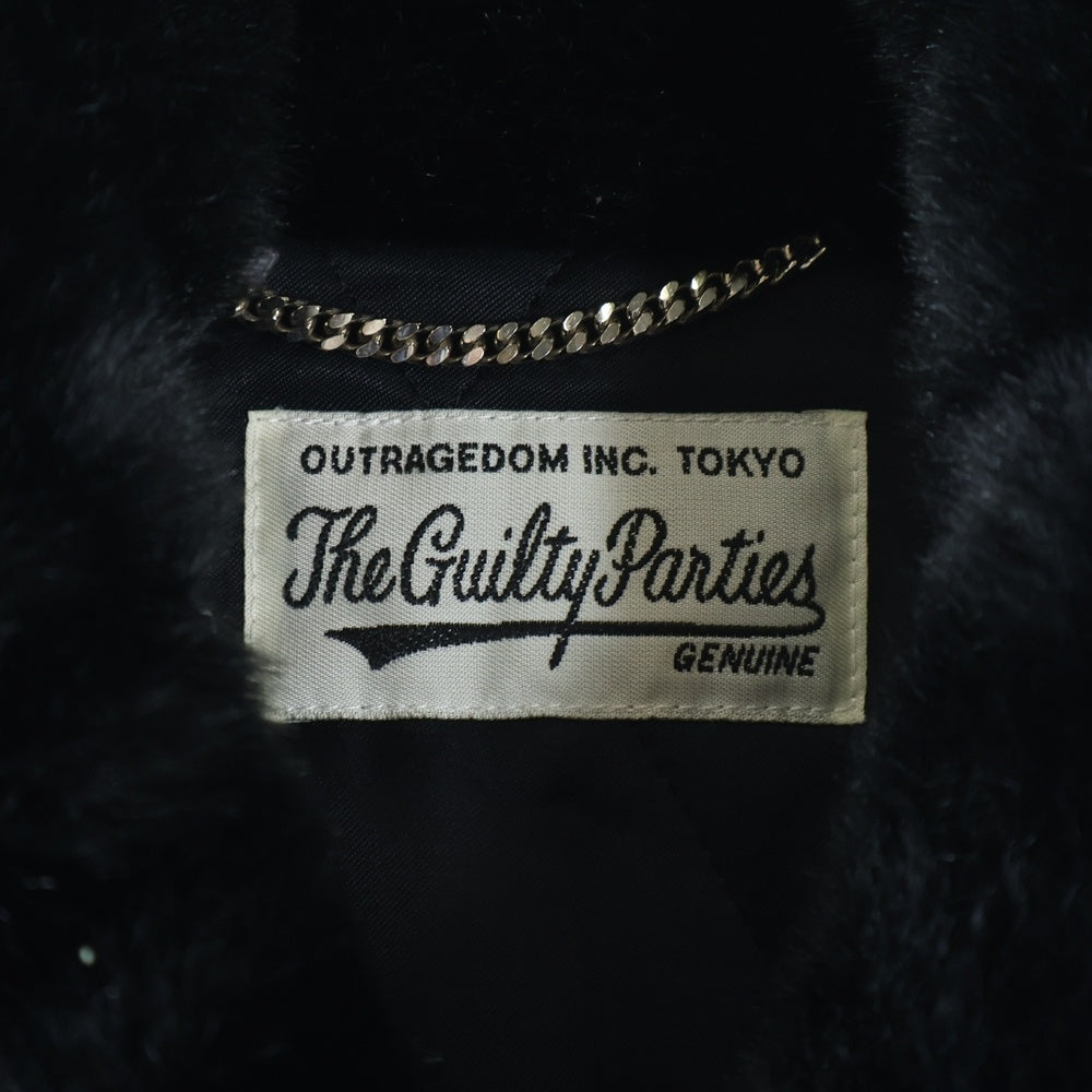 WACKO MARIA(ワコマリア) FUR COACH JACKET (TYPE-1) ファー コーチジャケット ブラック