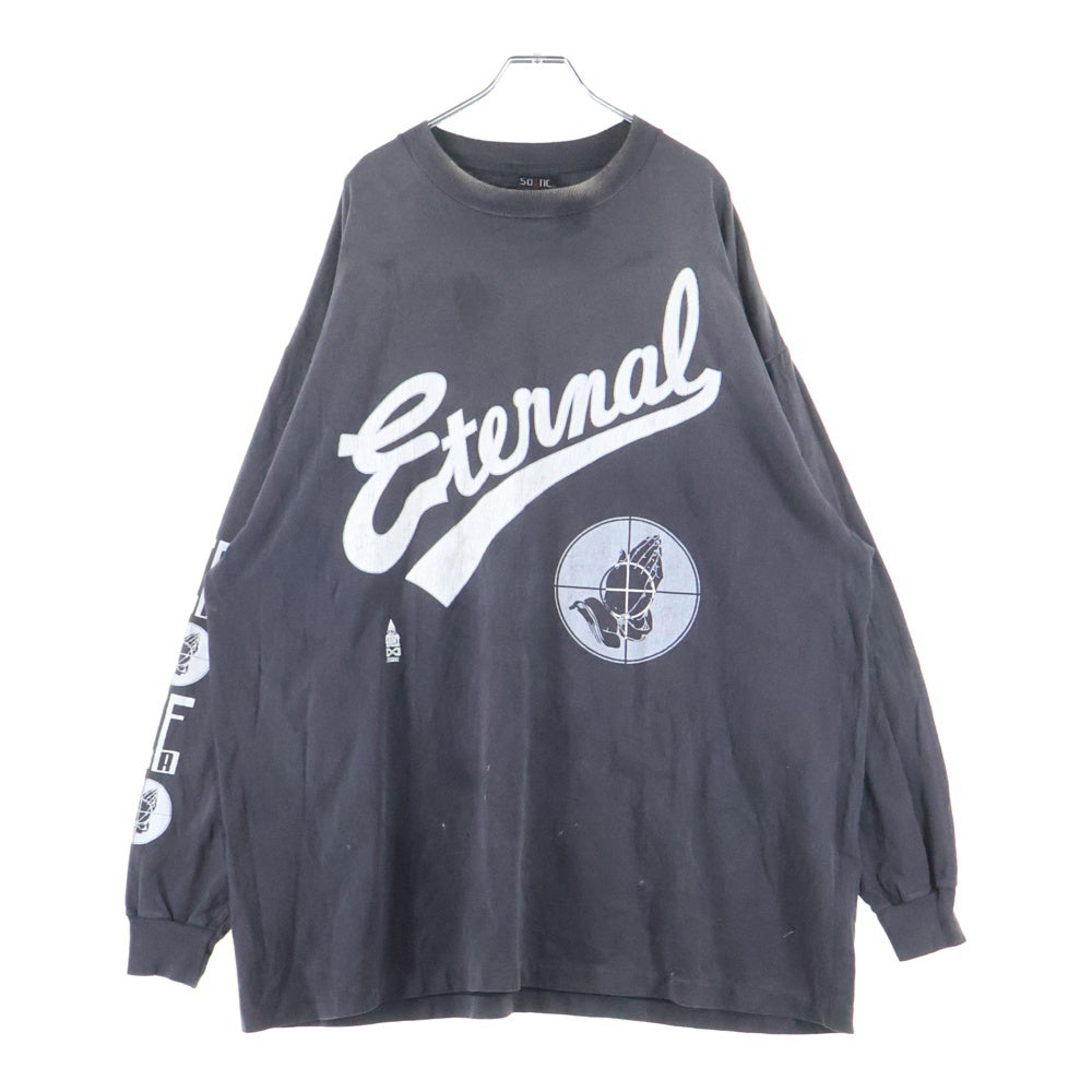 SAINT MICHAEL(セントマイケル) 25SS × FEAR OF GOD SNT OF GOD FG_LS TEE フィアオブゴッド セントオブゴッド 両面プリント クルーネック 長袖Tシャツ カットソー SM-HR8-0000-C02