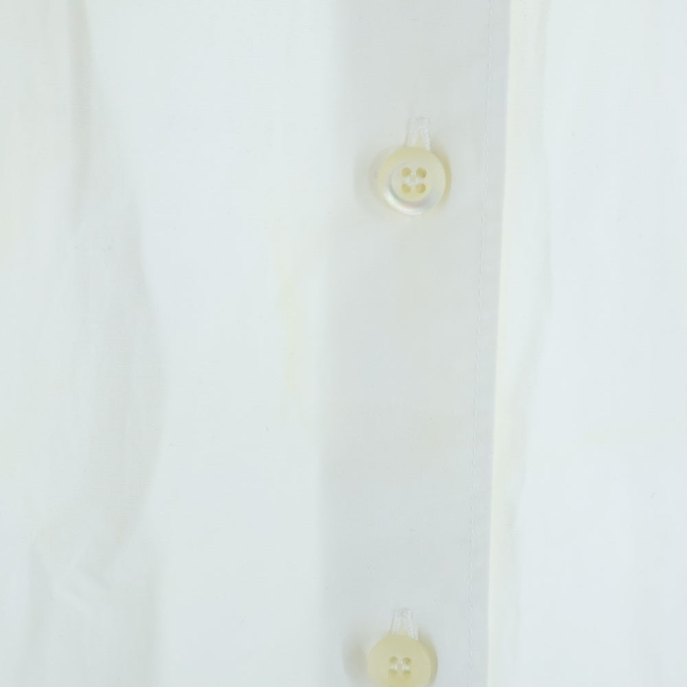 PRADA(プラダ) 21AW Nylon Arm Panel Triangle Logo Plate Shirt アーム切替 トライアングルプレート 長袖シャツ P415F S212 1YY2 ホワイト