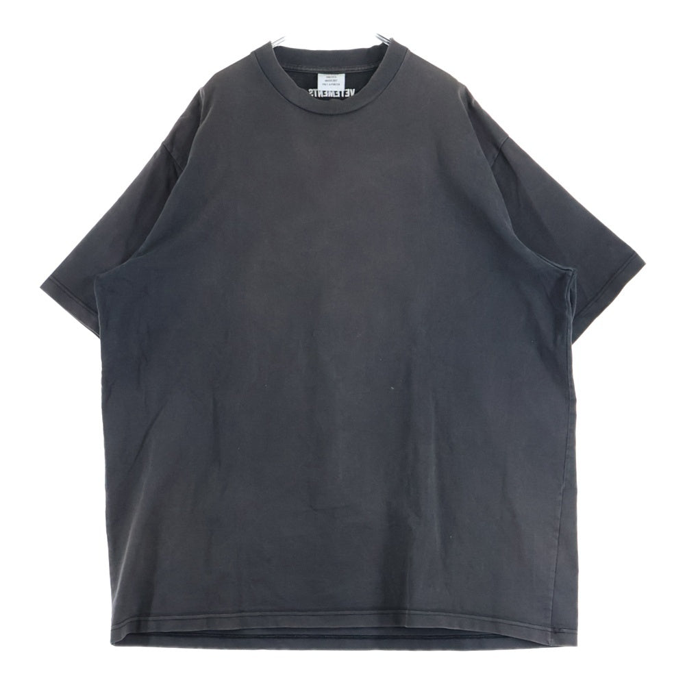 VETEMENTS(ヴェトモン) 16AW Snoop Dogg MH17TP15 スヌープドッグプリントオーバーサイズ半袖Tシャツ ブラック