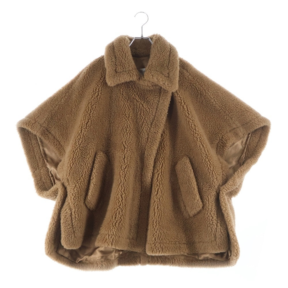 Max Mara(マックスマーラ) テディベア ボア ケープ コンチョ ブラウン レディース 473607236