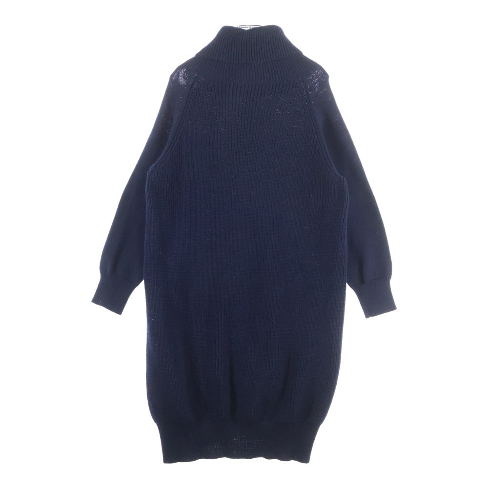 LACOSTE(ラコステ) コクーン シルエット タートルネック ネイビー EF337EL