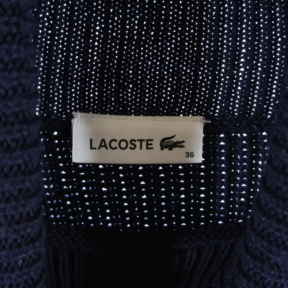 LACOSTE(ラコステ) コクーン シルエット タートルネック ネイビー EF337EL