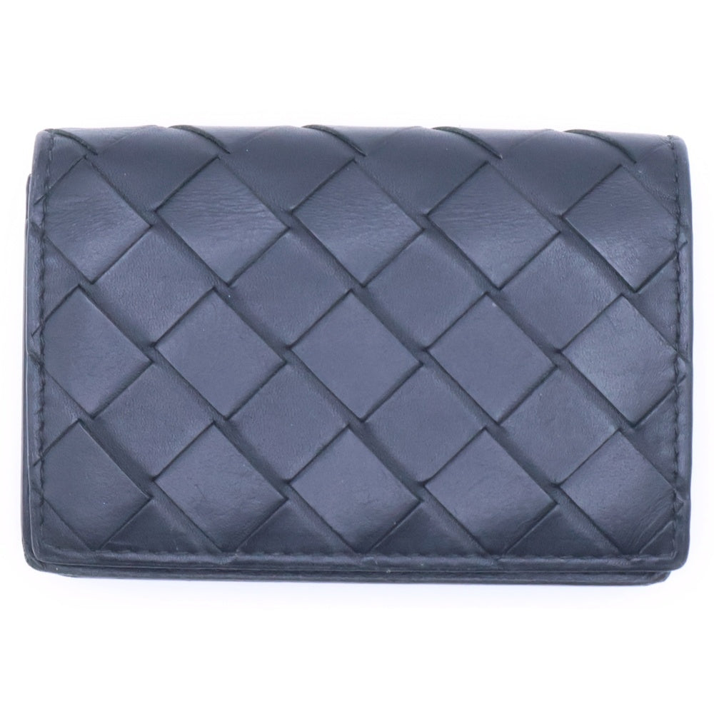 BOTTEGA VENETA(ボッテガヴェネタ) イントレチャート レザー カードケース ブラック