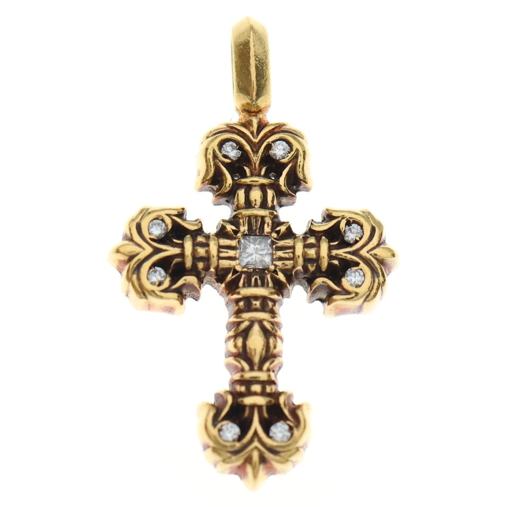 CHROME HEARTS(クロムハーツ) 22K FILIGREE TINY P/DIA タイニーフィリグリークロス PAVEダイヤ ペンダントトップ ゴールド BCA045