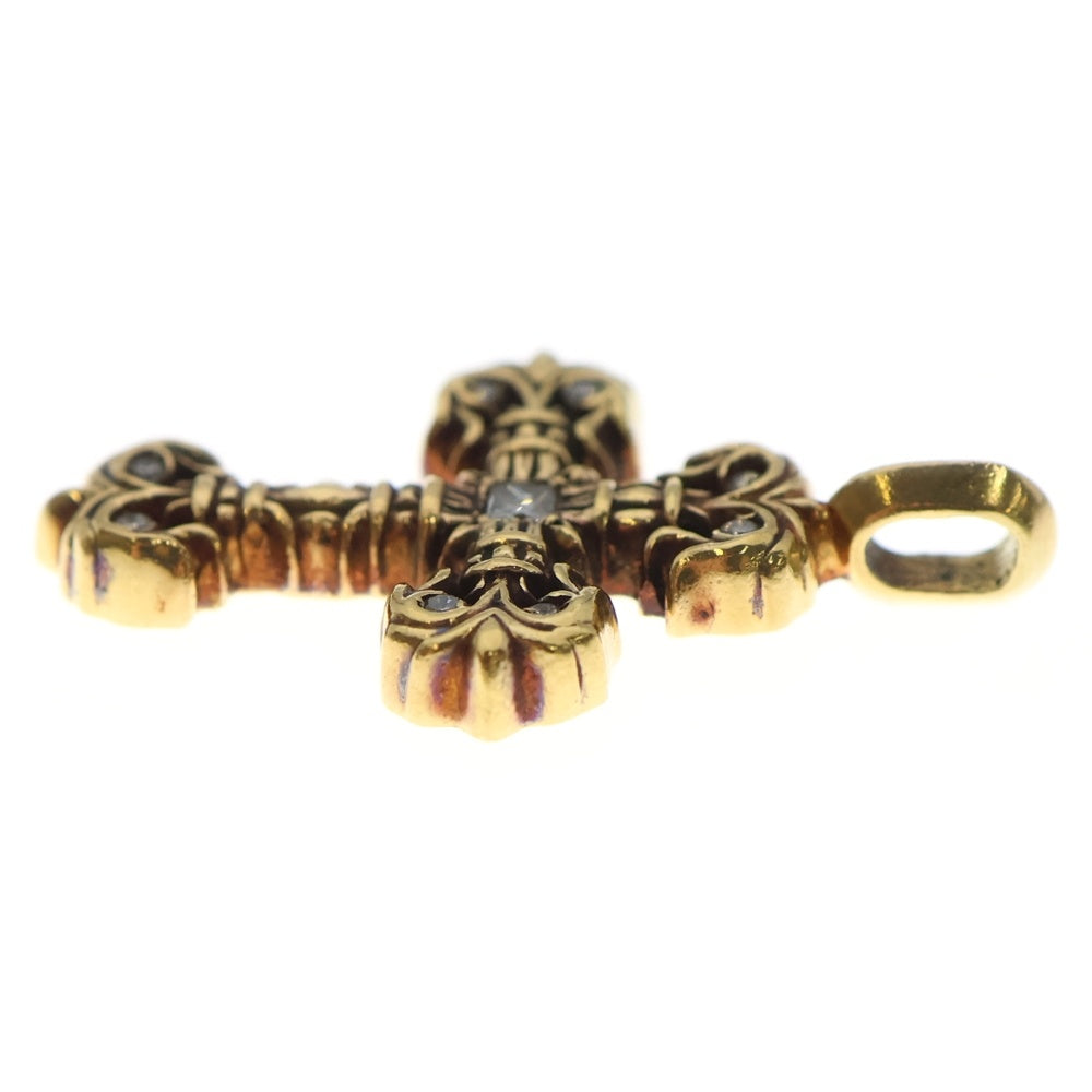 CHROME HEARTS(クロムハーツ) 22K FILIGREE TINY P/DIA タイニーフィリグリークロス PAVEダイヤ ペンダントトップ ゴールド BCA045