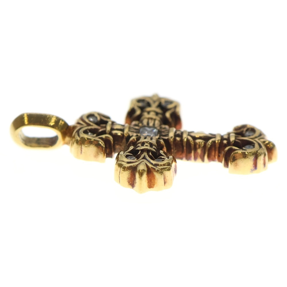 CHROME HEARTS(クロムハーツ) 22K FILIGREE TINY P/DIA タイニーフィリグリークロス PAVEダイヤ ペンダントトップ ゴールド BCA045